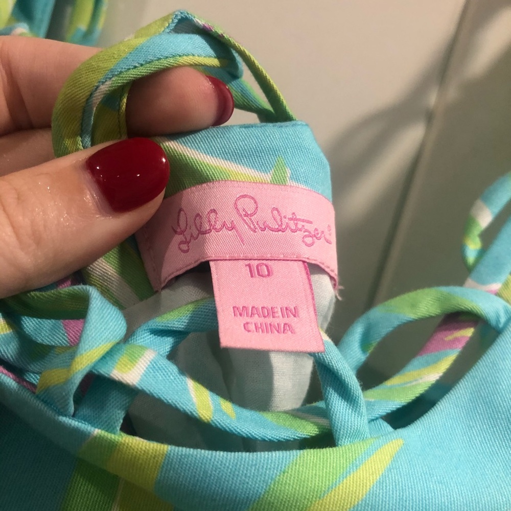 Lilly Pulitzer dress palm tree print - Picture 7 of 8